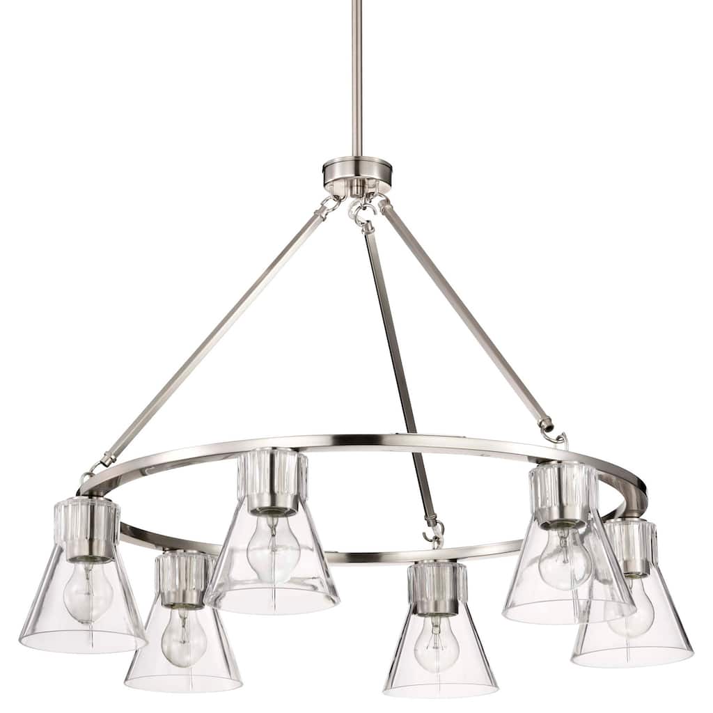 Nuvo Lighting 60/8335 Gianna 6 Light 30" Wide Ring Chandelier