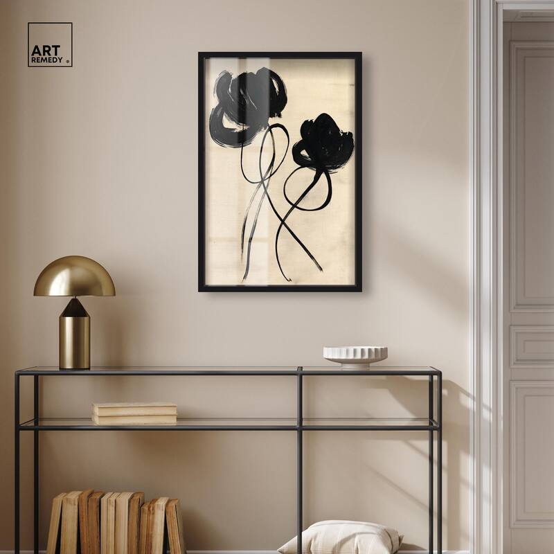Florals in the Minimal II Shadowbox by Art Remedy
