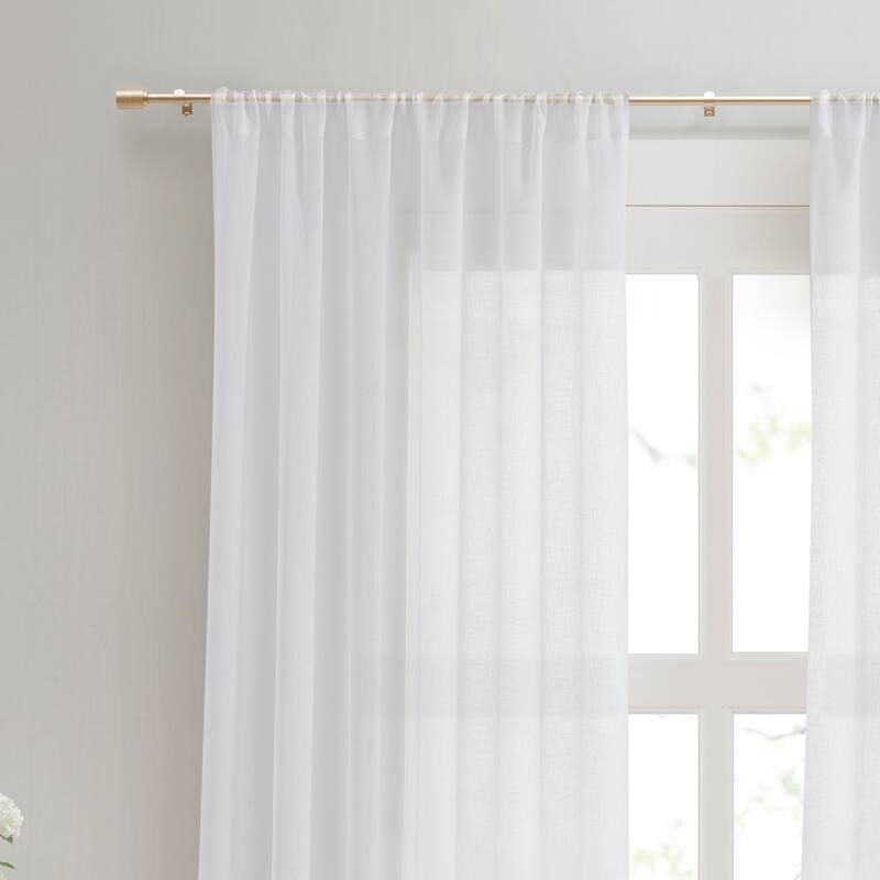 DKNY Fin Curtain Rod and Finial Set