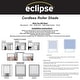 preview thumbnail 8 of 20, Eclipse Arbor Solid 100% Total Blackout Cordless Roller Shade