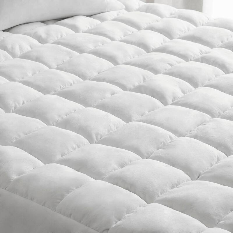 Intelligent Design Dream Puff Overfilled Down Alternative Mattress Pad - White