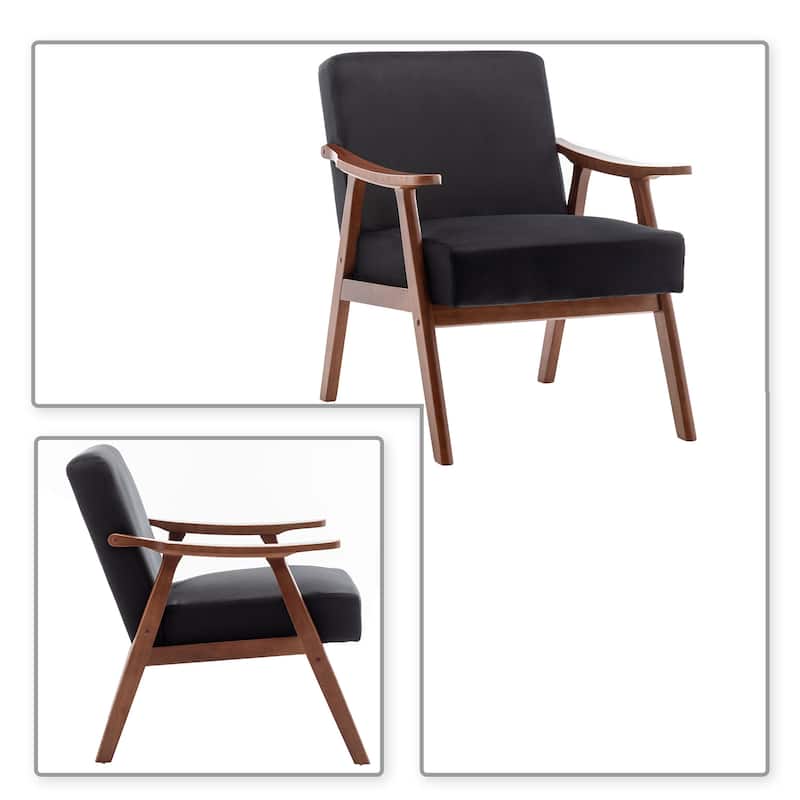 Vintage Classic Upholstered Accent Armchair