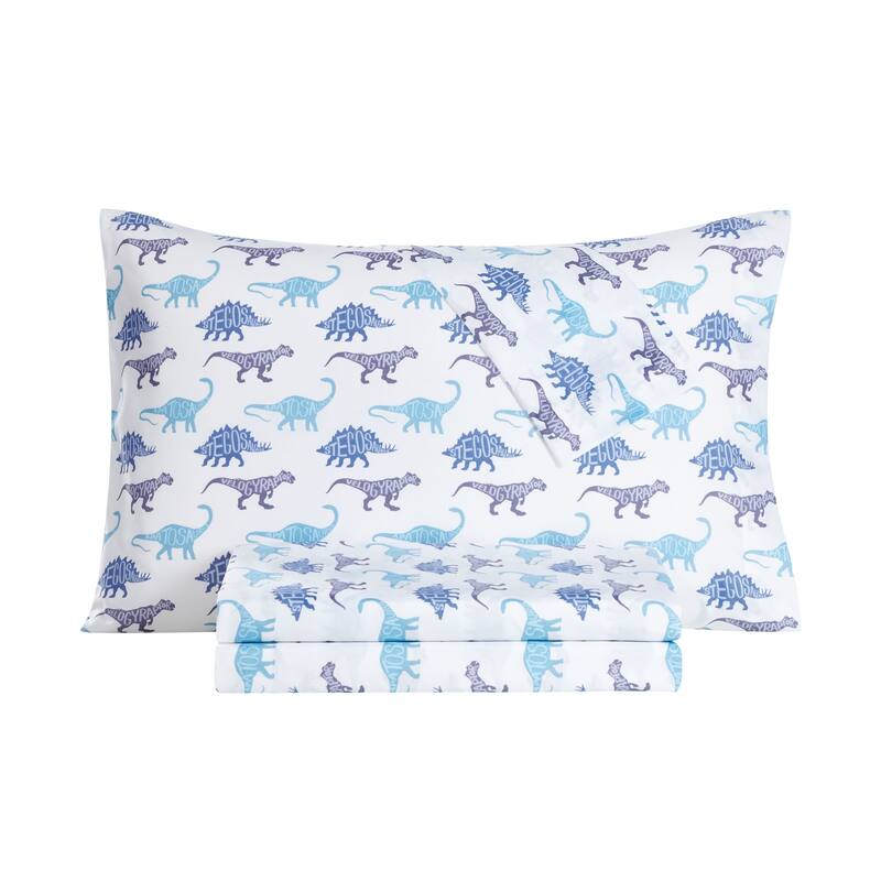 Dino School 3-4pc Sheet Set