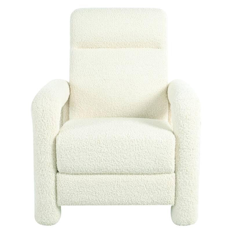 31.25" Push Back Recliner Armchair Upholstered Recliner Chair Single Sofa with Adjustable Backrest for Living Room