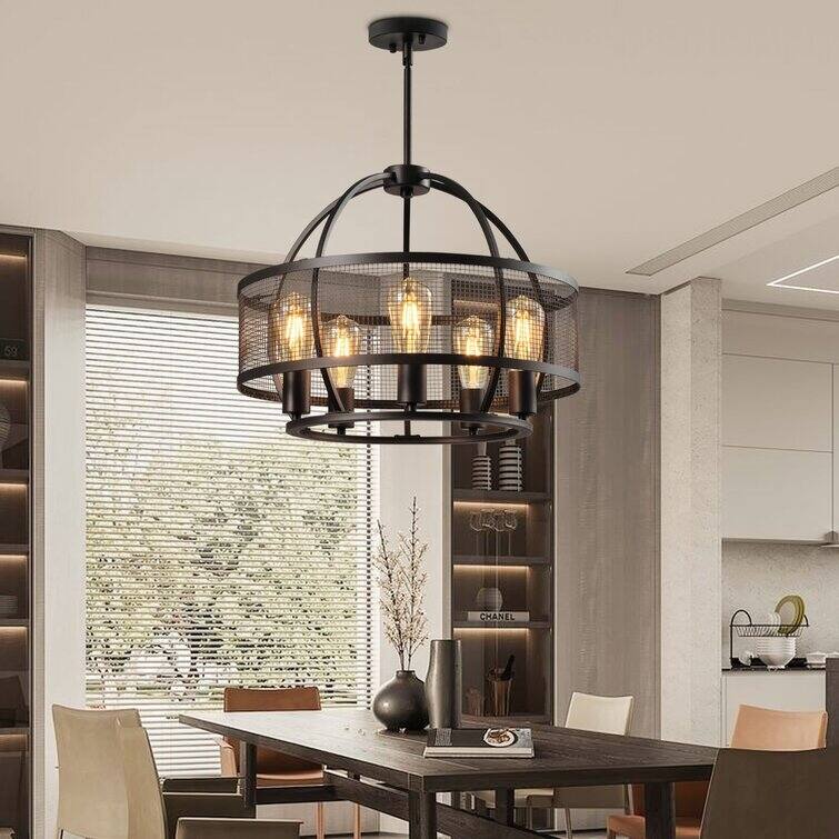 Maxax 5 - Light Unique Drum Chandelier