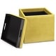 preview thumbnail 37 of 92, WYNDENHALL Townsend 17 inch Wide Contemporary Square Storage Ottoman