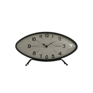 Metal Retro Oval Mantel Clock