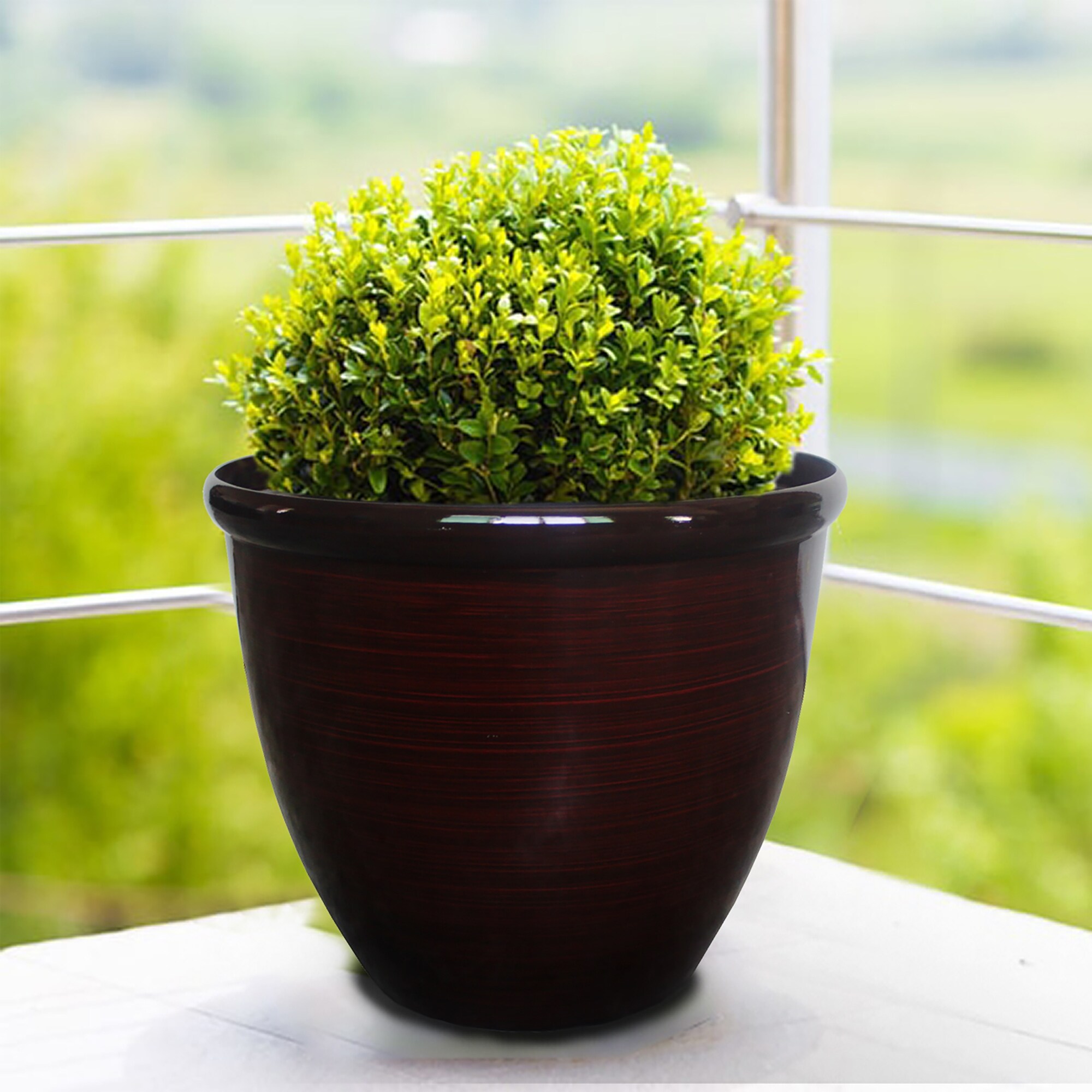 Red The Your Choice 12 Oriental Indoor and Outdoor Ceramic Resin Planter Pot for Growing Plants and Herbs 12.7” Planter Red The Your Choice 12 Oriental Indoor and Outdoor Ceramic Resin Planter Pot for Growing Plants and Herbs 12.7” Planter