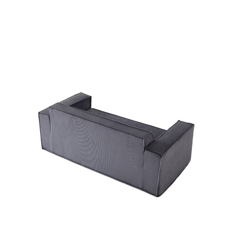 Memory Foam Deep Seat Sofa Corduroy 3 Seater Couch for Living Room