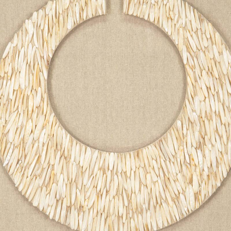 HUJI Capiz Shell Shadow Box Wall Decor for Bathroom Bedroom Office