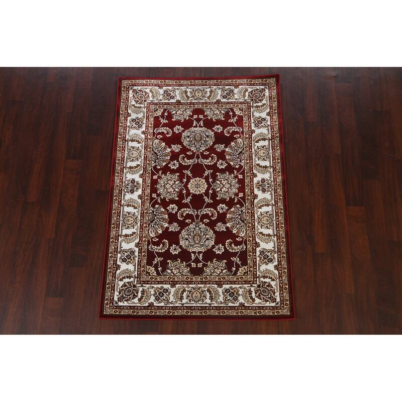 Traditional Floral Red Tabriz Turkish Area Rug Oriental Carpet