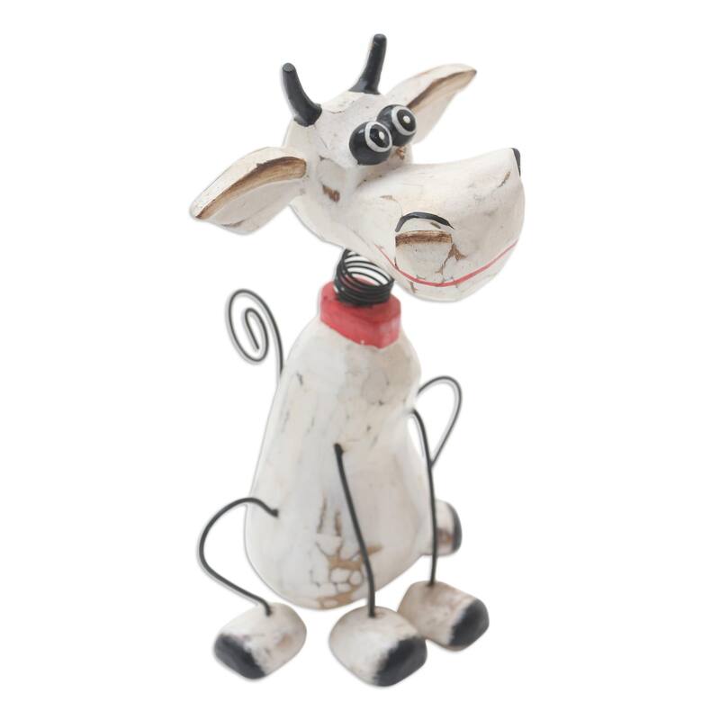 Novica Handmade Donkey Derby Wood Statuette
