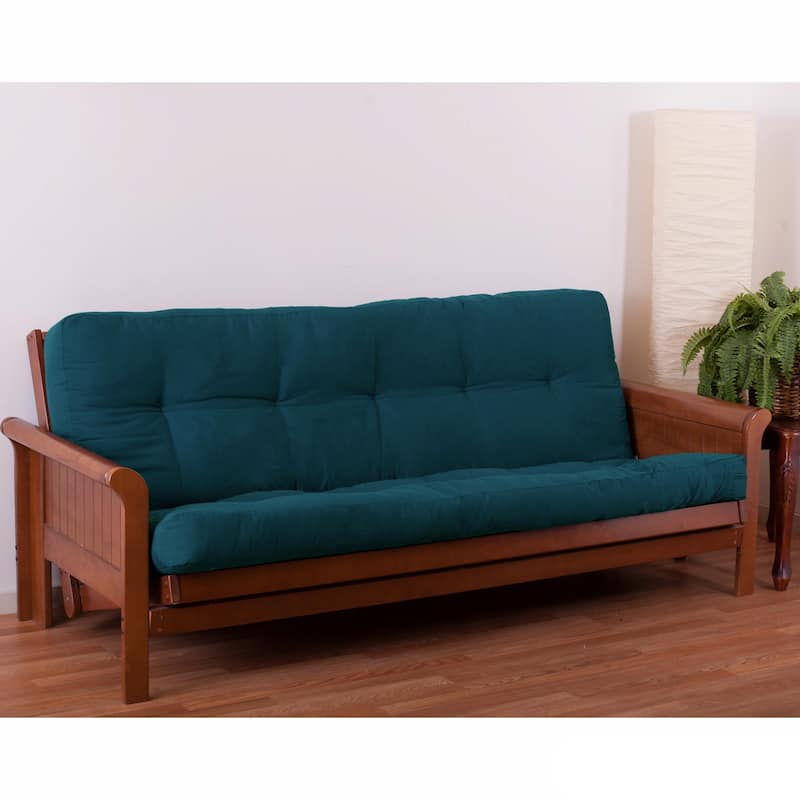 5-inch Thick Twill Full-size Futon Mattress - Indigo