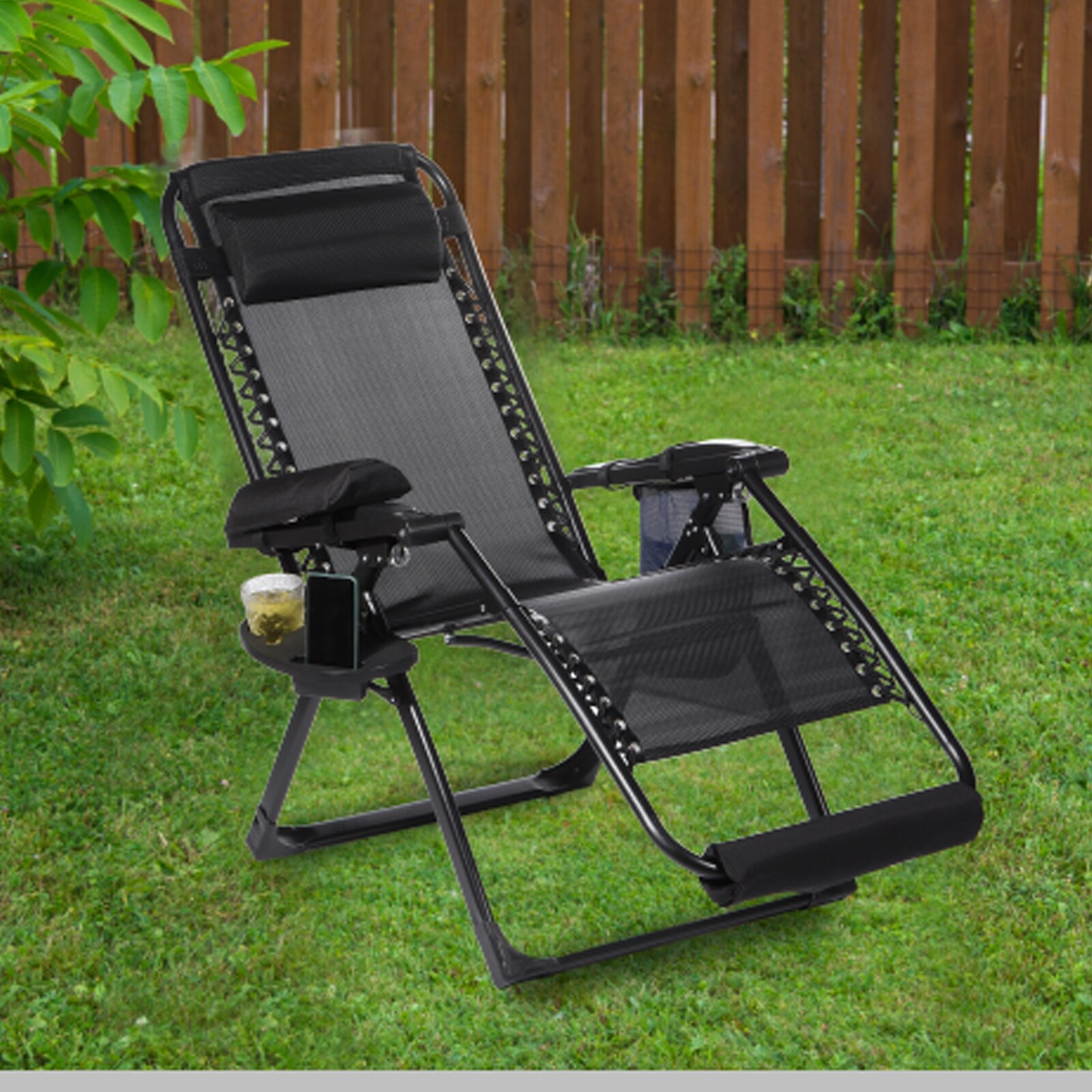 Cushion recliner on sale garden chair