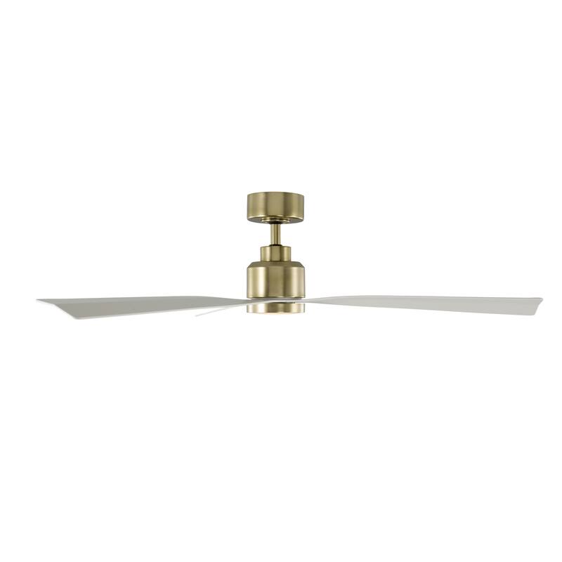 Clean Indoor/Outdoor 3-Blade Smart Ceiling Fan 52in with 3000K LED and Remote Control - 52