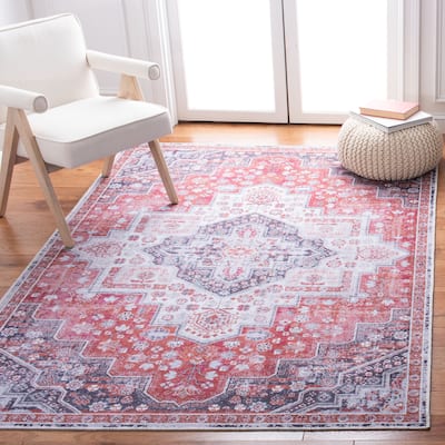 SAFAVIEH Serapi Machine Washable Mima Shabby Chic Distressed Rug
