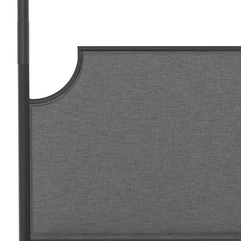 McArthur Metal and Upholstered Canopy Bed
