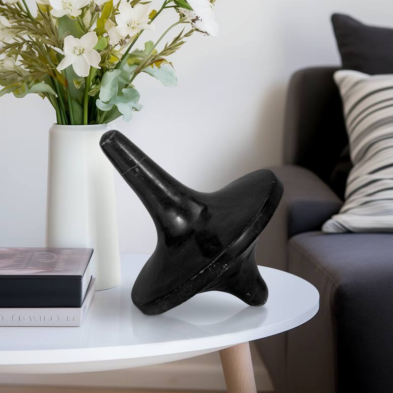 Sagebrook Home Dressler Black Marble Tops