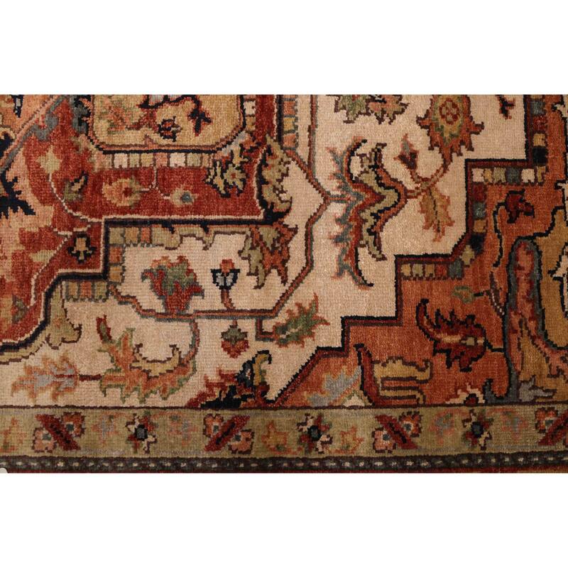ECARPETGALLERY Hand-knotted Jules Sultane Ivory Wool Rug - 7'11 x 9'10