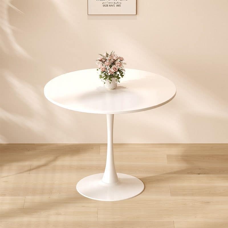 Modern Round Dining Table, 31.5" Kitchen Dining Room Furniture