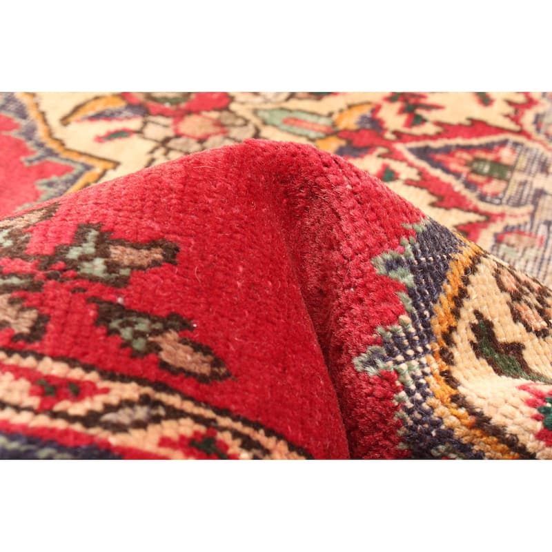 ECARPETGALLERY Hand-knotted Andelz Red Wool Rug - 4'6 x 6'7