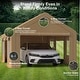 preview thumbnail 14 of 42, Heavy Duty Carport with Roll-Up Sidewall and Ventilated Windows with Removable Sidewalls