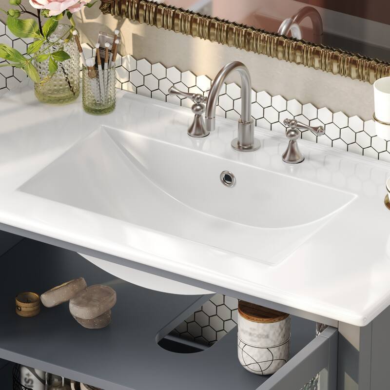 Christopher Knight Home 36" Stylish and Functional Bathroom Vanity with Sink