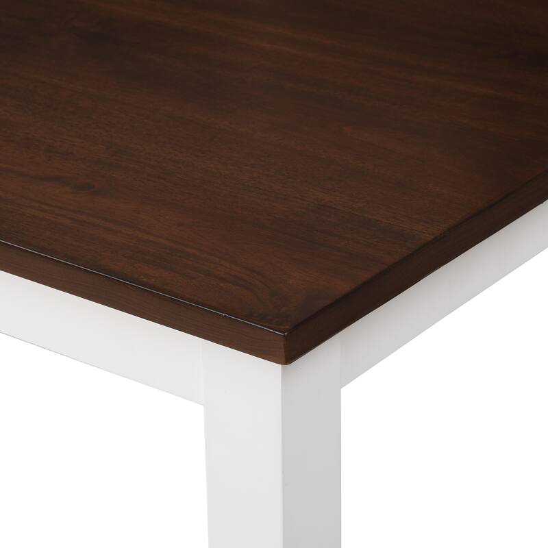 Dining Table Set Kitchen Rectangular Table and 4 Chairs, Wood Frame 5-Piece Dining Set for Kitchen Breakfast Nook Living Room