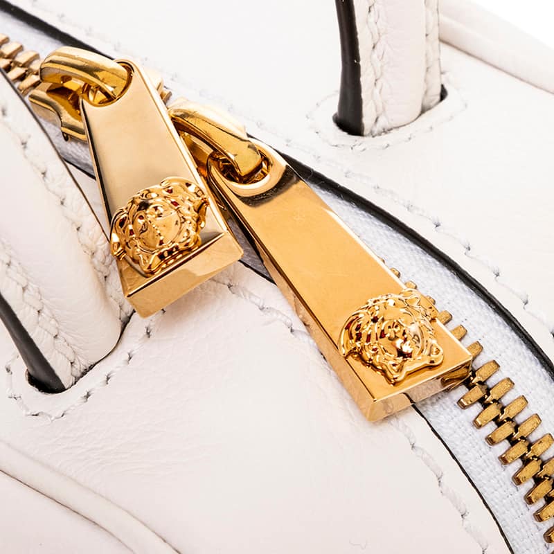 Versace La Medusa Leather Mini Boston Bag