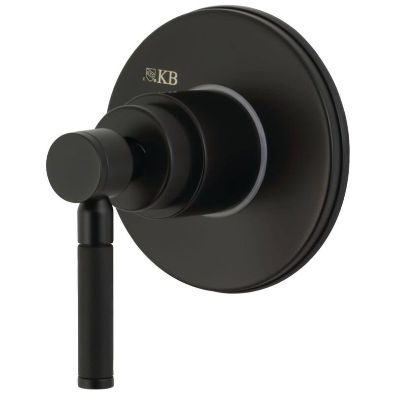 Kingston Brass Kaiser Single Handle 3 Function Diverter Valve Trim - Matte Black