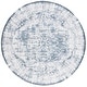 preview thumbnail 11 of 10, SAFAVIEH Baltimore Kiley Machine Washable Shabby Chic Vintage Oriental Rug 6'7" Round - Light Grey/Blue - Round