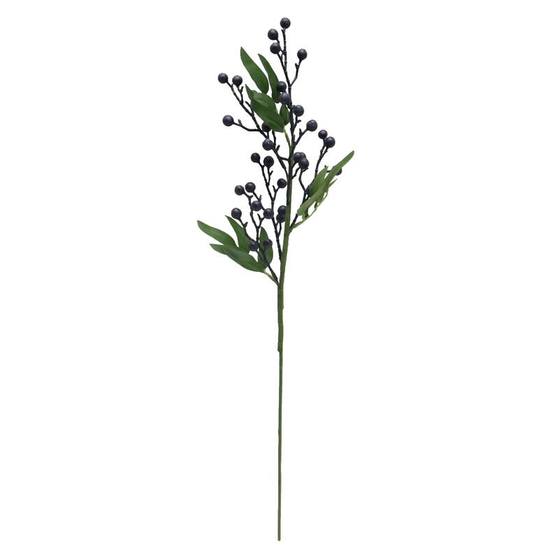 Elements Artificial Blueberry Branch, 25 Inch - N/A
