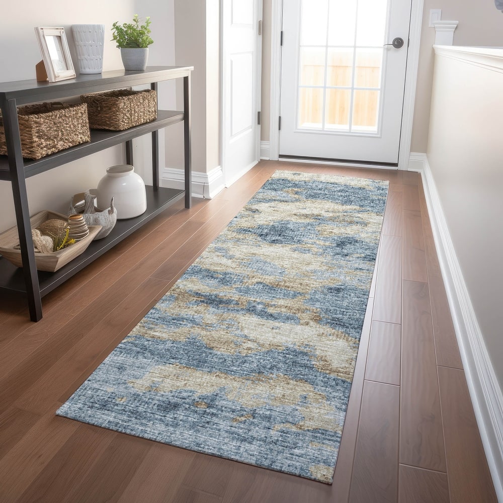 Premium Washable Super Soft Abstract Camo Mayfield Rug