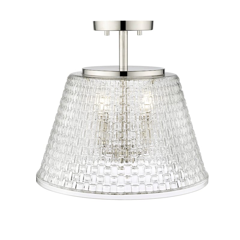 Millennium Lighting 22100 Saben 3 Light 15" Wide Semi-Flush Ceiling