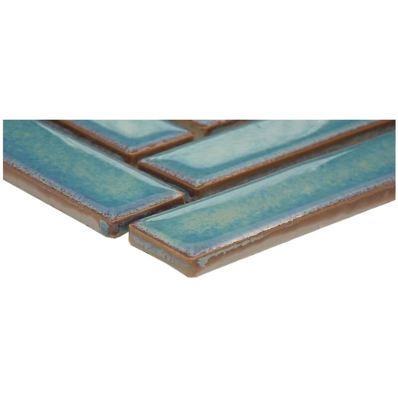 Emser Tile W95REGA0810MHB Regala - 8" x 10" Chevron Wall Tile - Glossy