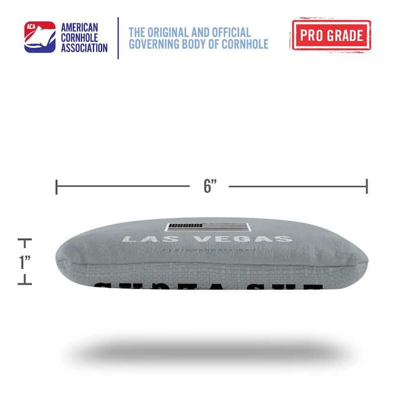 Las Vegas Football Gray Dual Sided Cornhole Bags