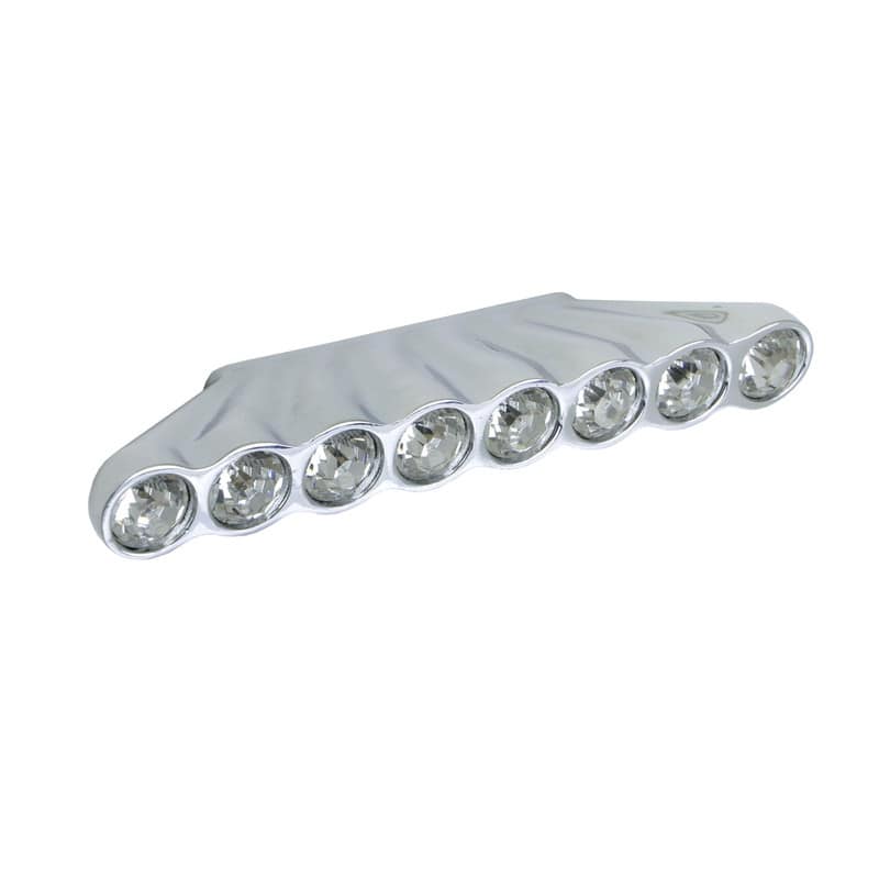 Utopia Alley Gleam 8 Crystal Pull Handle - Decorative Cabinet Chrome Drop Pull Handles, 1.3" Center to Center