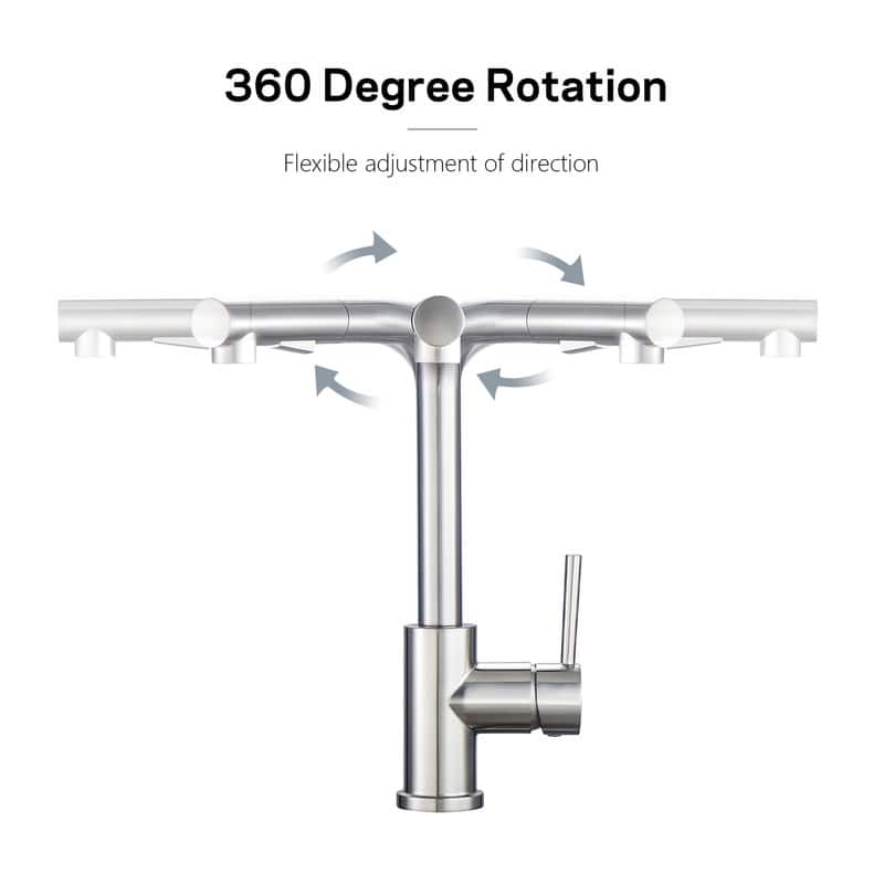 Kitchen Sink Faucet with Pull Down Sprayer Single Lever