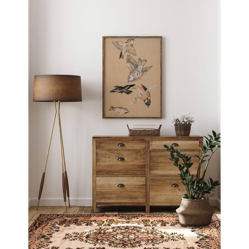 ECARPETGALLERY Hand-knotted Melis Vintage Cream Wool Rug - 5'8 x 8'8