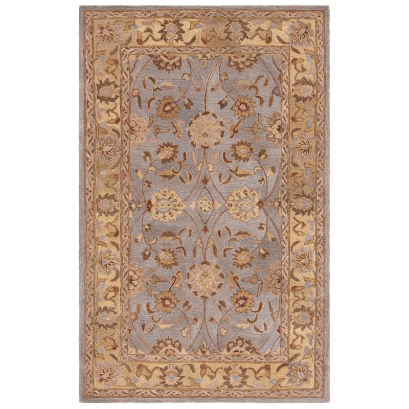 SAFAVIEH Anatolia Orie Handmade Oriental Wool Area Rug - 4' x 6' - Blue/Green