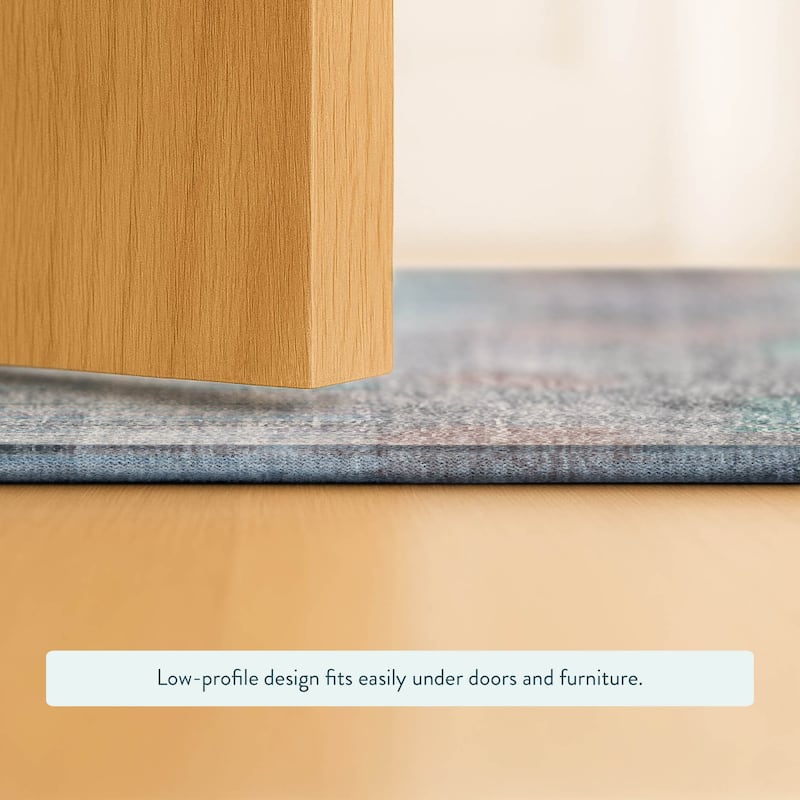 Machine Washable Indoor/ Outdoor Modern Ombre Chantille Rug