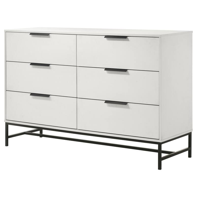 Taraval White 6-drawer Bedroom Dresser