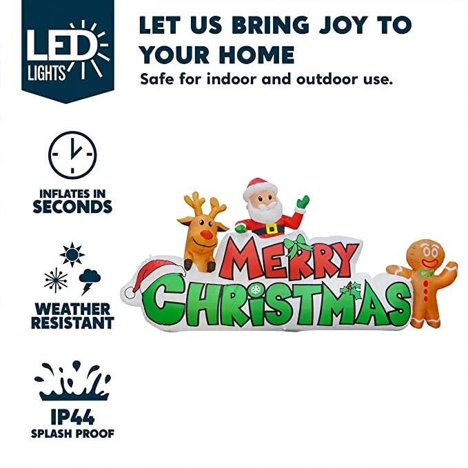 Versatile Merry Christmas Inflatable