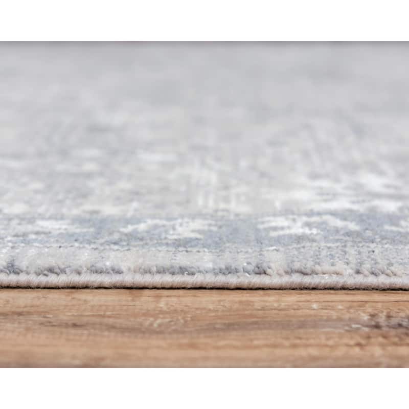Alora Decor Aurora Grey, Beige, Ivory, and White Classic Wool Blend Rug