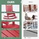 preview thumbnail 19 of 110, Modern High-Back Rocking Adirondack Chair All Weather
