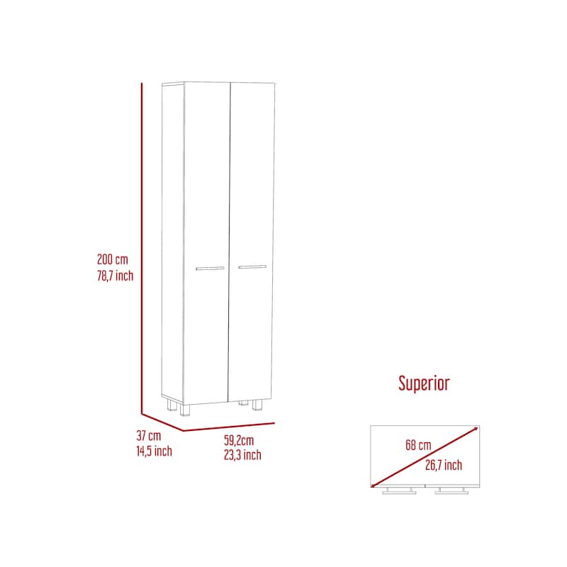 Pantry Cabinet for Kitchen, Dining Room,Living Room, White