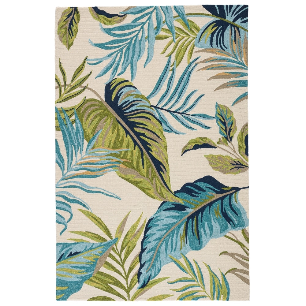 Carson Carrington Brande Montego Blue/ Green Floral Indoor/ Outdoor Area Rug