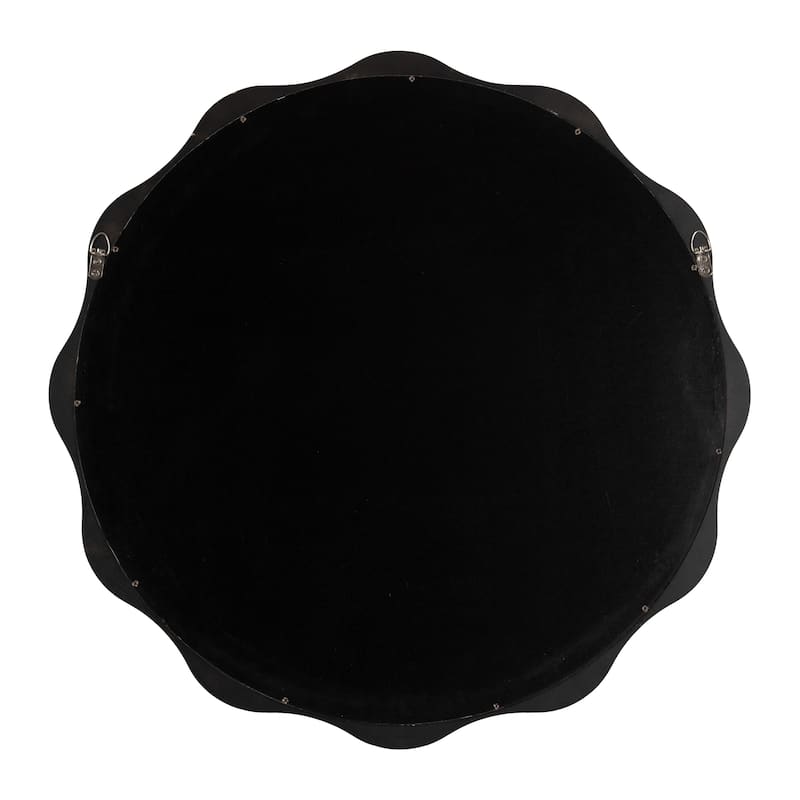 Kate and Laurel Hatherleigh Round Scallop Mirror