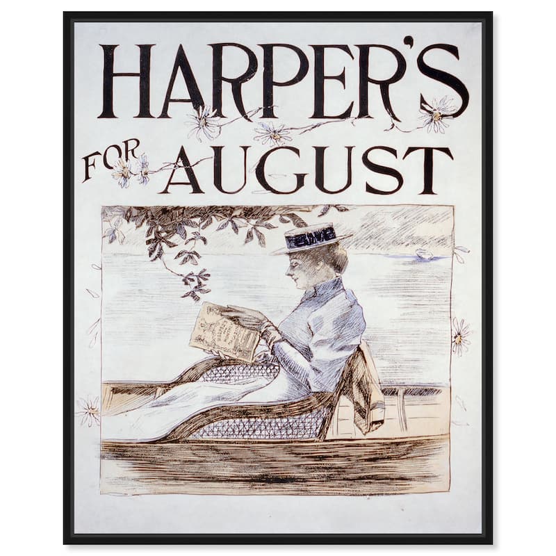 Harpers Penfield August 1892 Canvas by Art Remedy - Black - 24" x 30"
