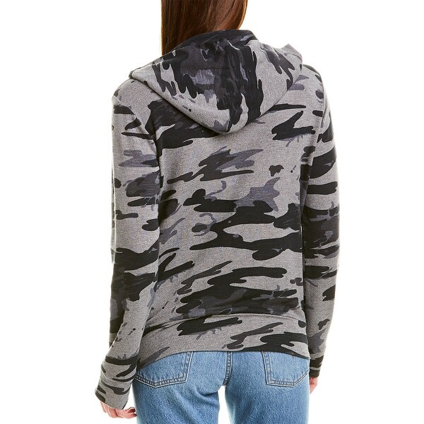monrow camo hoodie